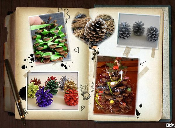 décoration pomme de pin