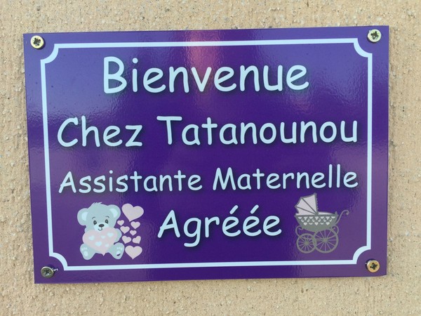 Plaque de porte Assistante Maternelle