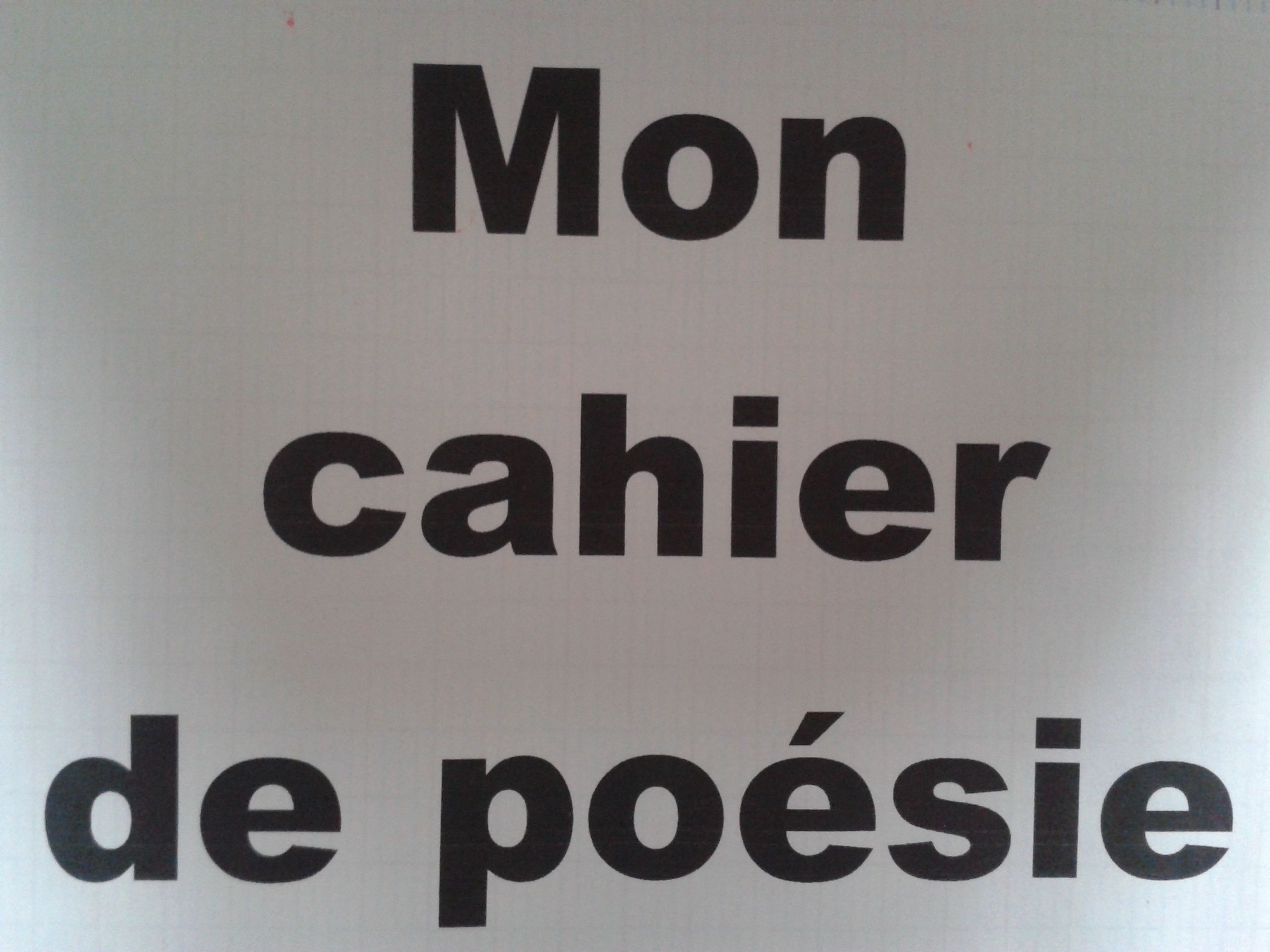 Cahier De Poésie Page De Garde tatanounou11.centerblog.net