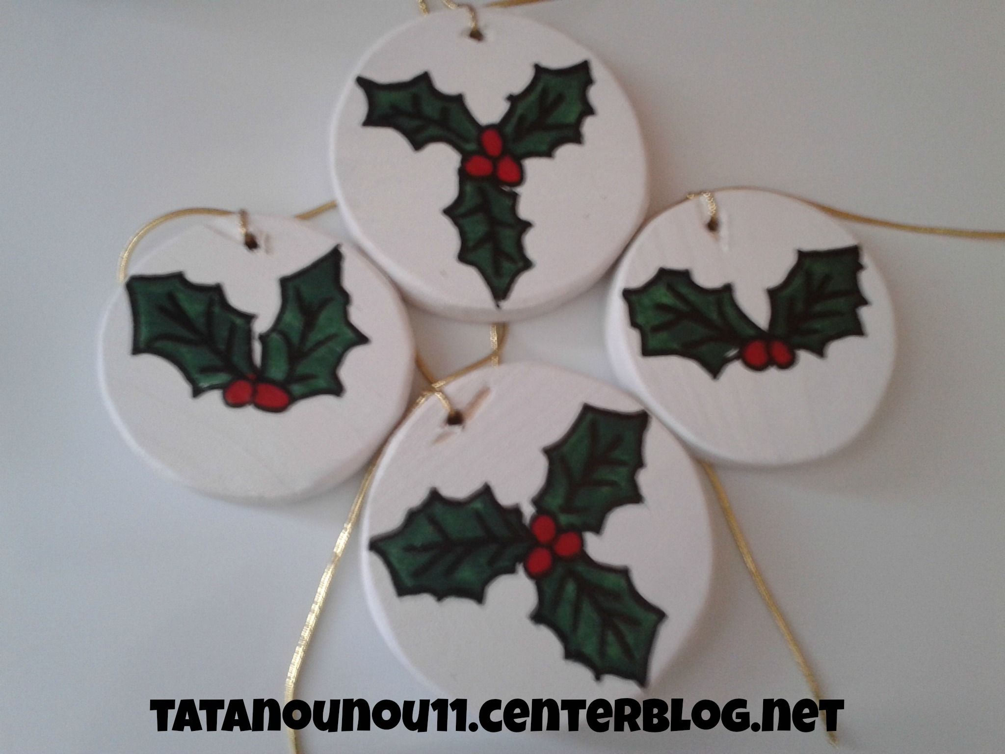 boule de noel en bois